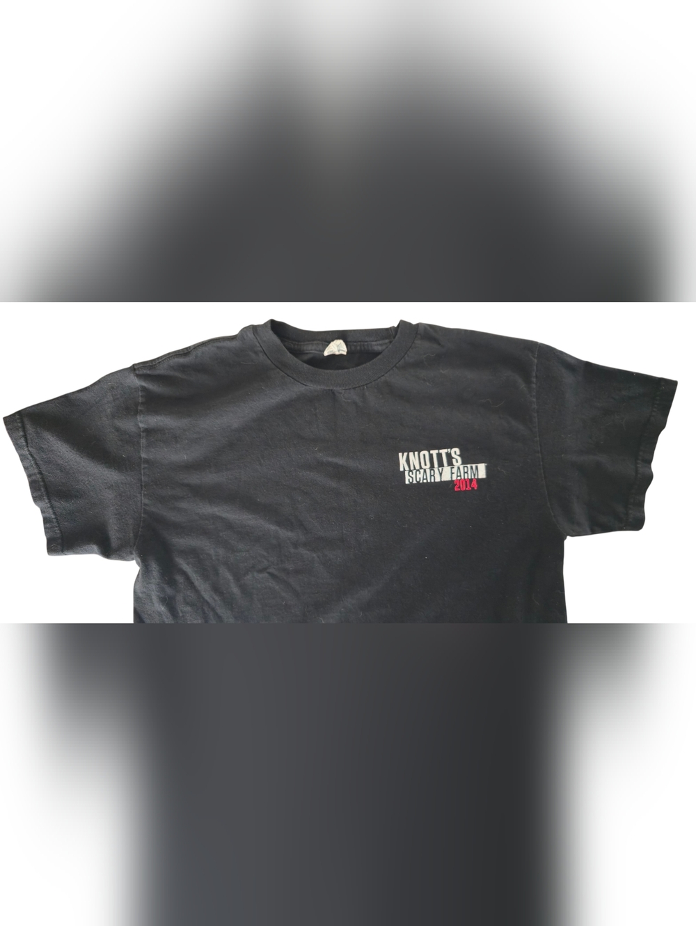 Elvira Knott’s Scary Farm 2014 Shirt Mens M Black Halloween Horror Graphic Tee - Picture 3 of 8